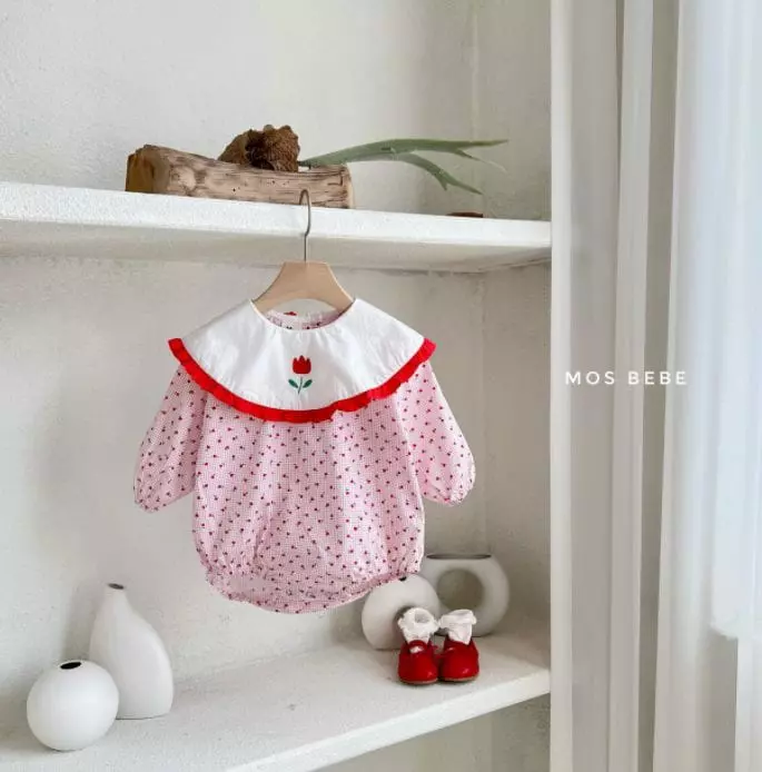 Mos Bebe - Korean Baby Fashion - #smilingbaby - Tulip Frill Bodysuit - 2