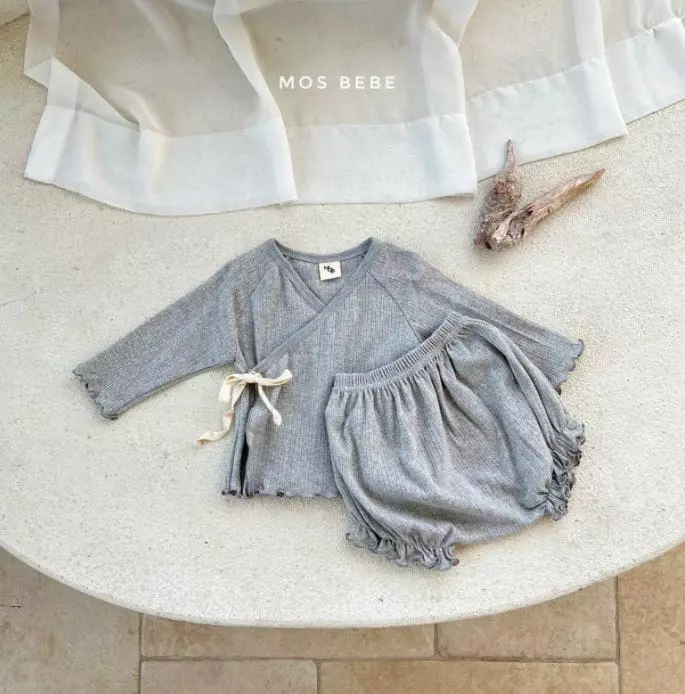 Mos Bebe - Korean Baby Fashion - #smilingbaby - Benet Top Bottom Set - 8