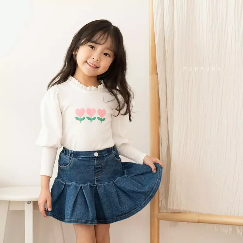 Murmure - Korean Children Fashion - #prettylittlegirls - Wrinkle Skirt - 4