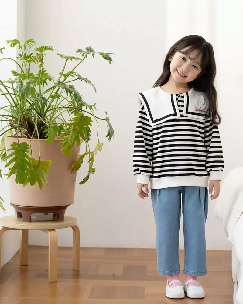 Murmure - Korean Children Fashion - #childofig - Square Collar Sweatshirt - 4