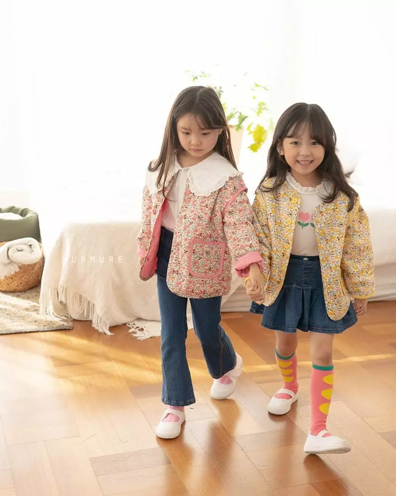 Murmure - Korean Children Fashion - #childofig - Flower Quilting Jacket  - 4