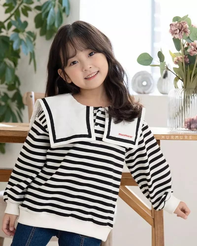 Murmure - Korean Children Fashion - #discoveringself - Square Collar Sweatshirt - 6