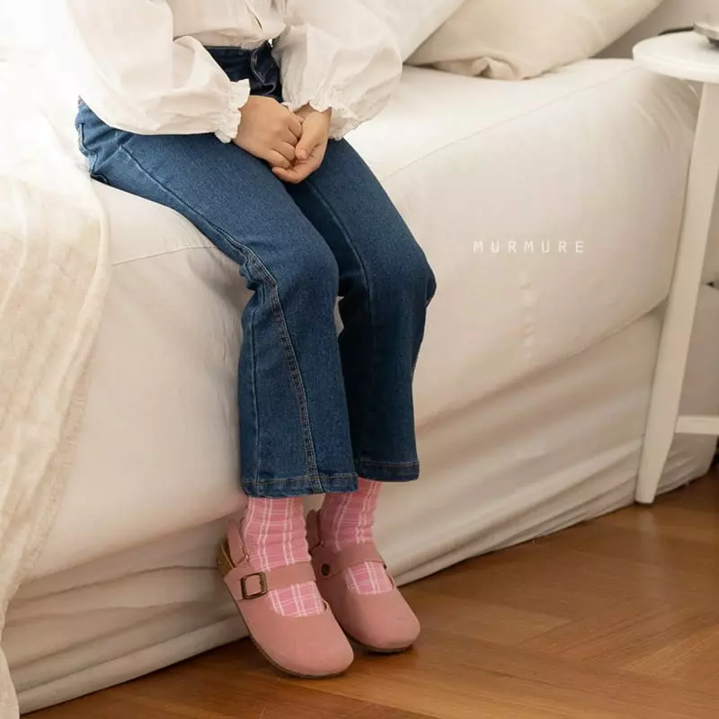 Murmure - Korean Children Fashion - #discoveringself - Slit Bootscut Jeans - 3