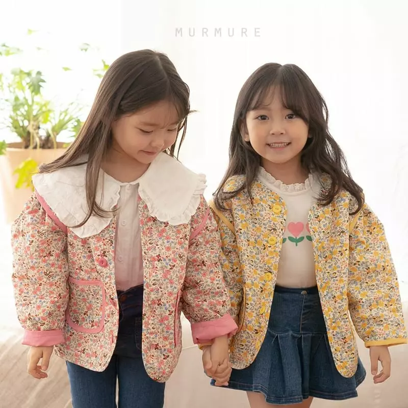 Murmure - Korean Children Fashion - #discoveringself - Flower Quilting Jacket  - 6