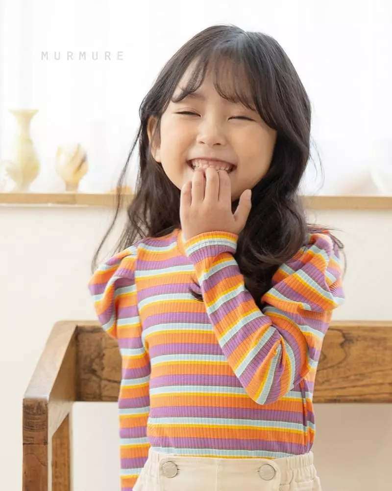 Murmure - Korean Children Fashion - #fashionkids - Candy Rib Tee - 8