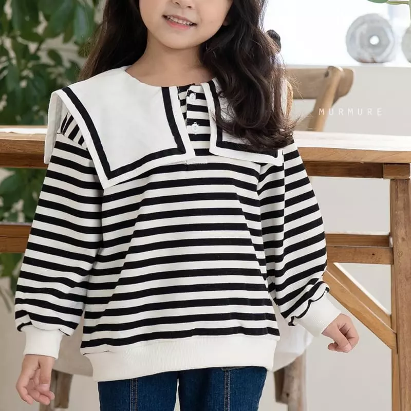 Murmure - Korean Children Fashion - #fashionkids - Square Collar Sweatshirt - 7