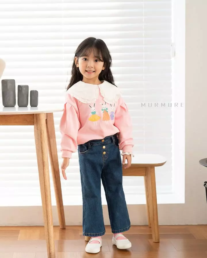 Murmure - Korean Children Fashion - #fashionkids - 3 Button Jeans - 2