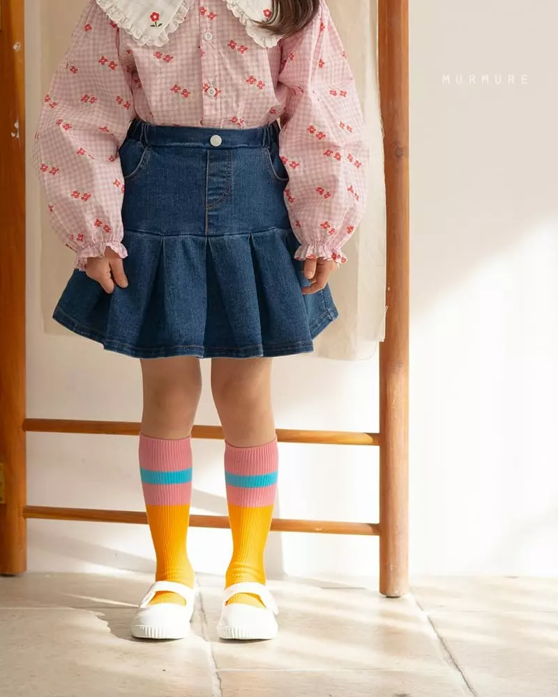 Murmure - Korean Children Fashion - #fashionkids - Wrinkle Skirt - 9