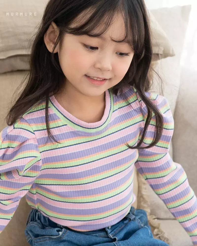 Murmure - Korean Children Fashion - #kidsshorts - Candy Rib Tee - 9