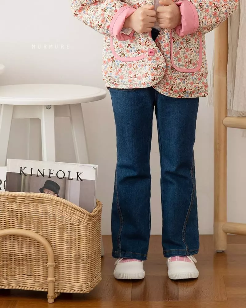 Murmure - Korean Children Fashion - #kidsshorts - Slit Bootscut Jeans - 5