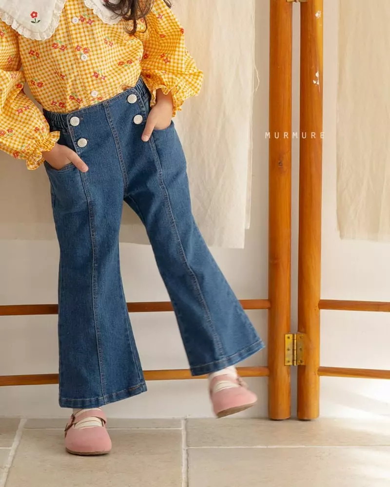 Murmure - Korean Children Fashion - #kidsshorts - 4 Button Jeans - 2