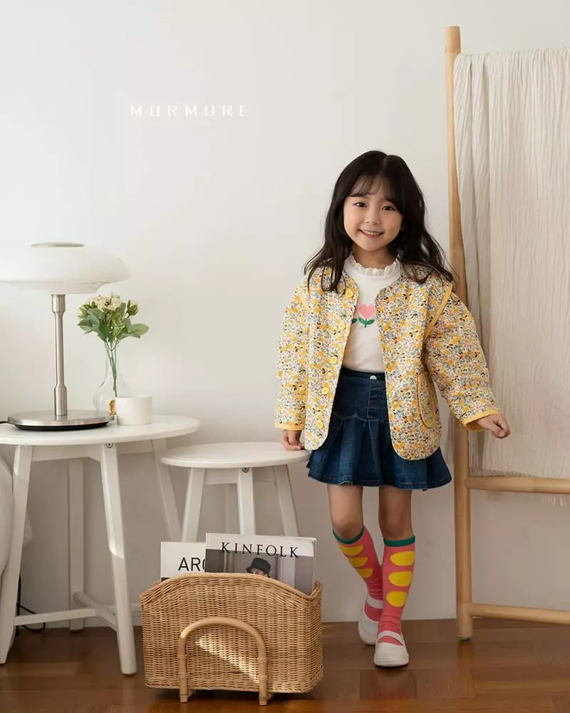 Murmure - Korean Children Fashion - #kidsshorts - Flower Quilting Jacket  - 8