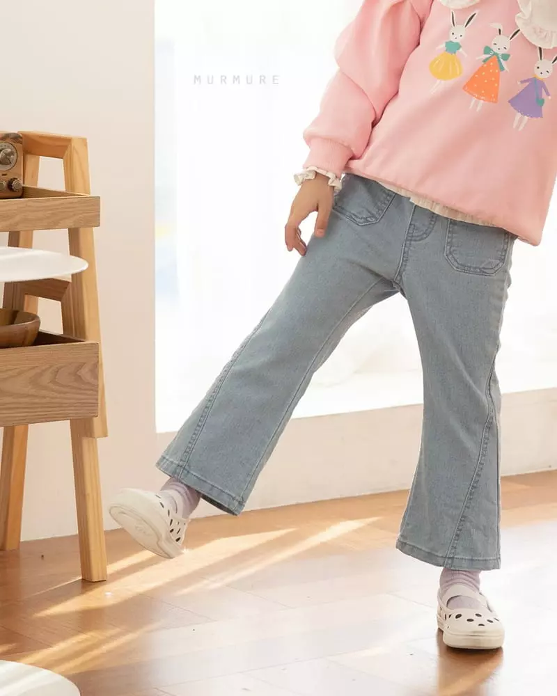 Murmure - Korean Children Fashion - #kidsstore - Slit Bootscut Jeans - 6