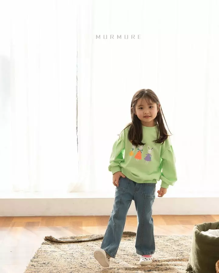 Murmure - Korean Children Fashion - #kidsstore - Pocket Bootscut Jeans - 5
