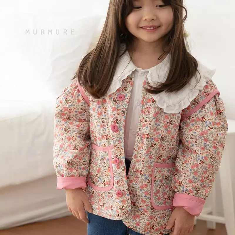 Murmure - Korean Children Fashion - #kidsstore - Flower Quilting Jacket  - 9