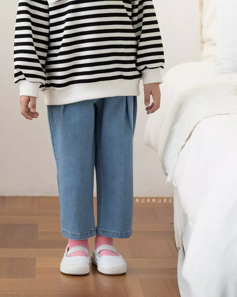 Murmure - Korean Children Fashion - #kidzfashiontrend - Baggy Wrinkle Jeans - 2