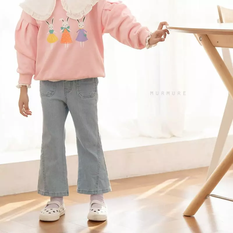 Murmure - Korean Children Fashion - #littlefashionista - Slit Bootscut Jeans - 9