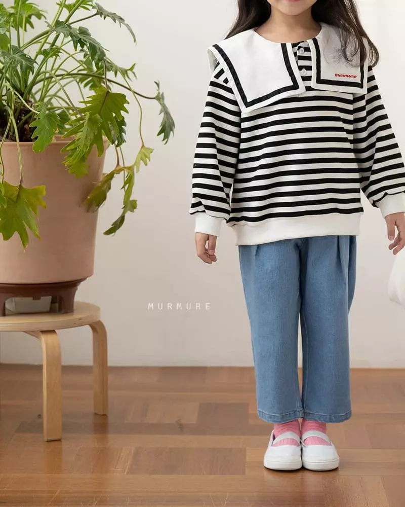 Murmure - Korean Children Fashion - #Kfashion4kids - Baggy Wrinkle Jeans - 4