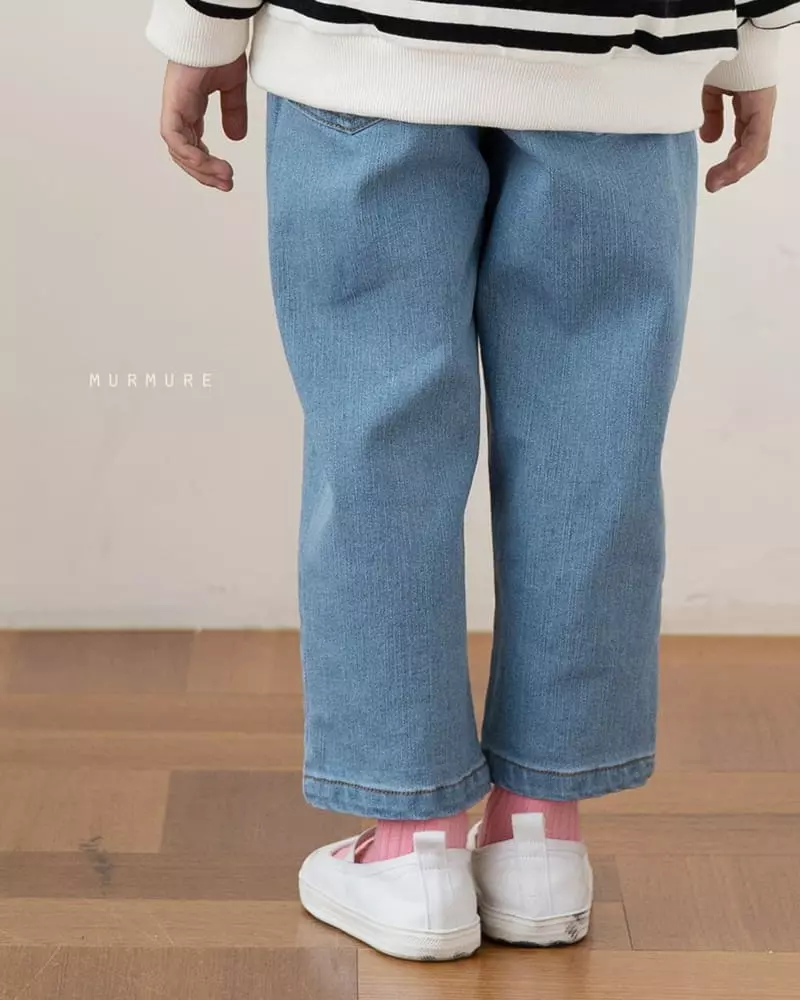 Murmure - Korean Children Fashion - #minifashionista - Baggy Wrinkle Jeans - 6