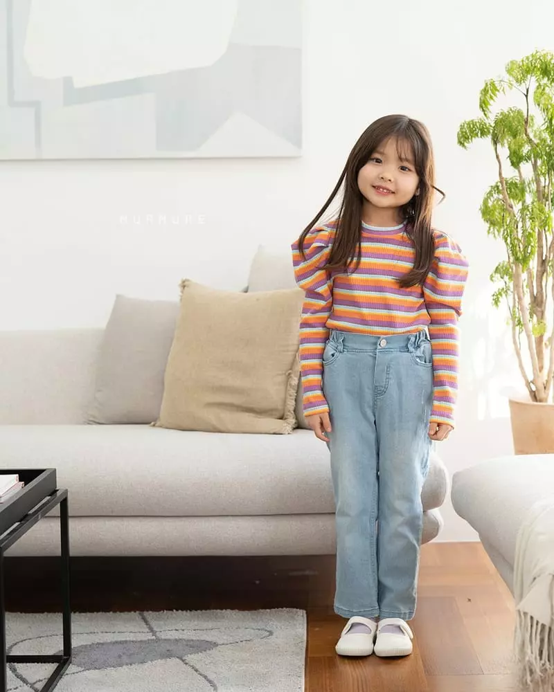 Murmure - Korean Children Fashion - #minifashionista - Slim Fit Jeans - 5