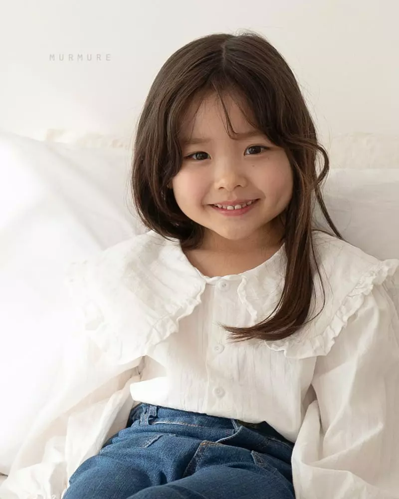Murmure - Korean Children Fashion - #prettylittlegirls - Frill Collar Blouse - 2