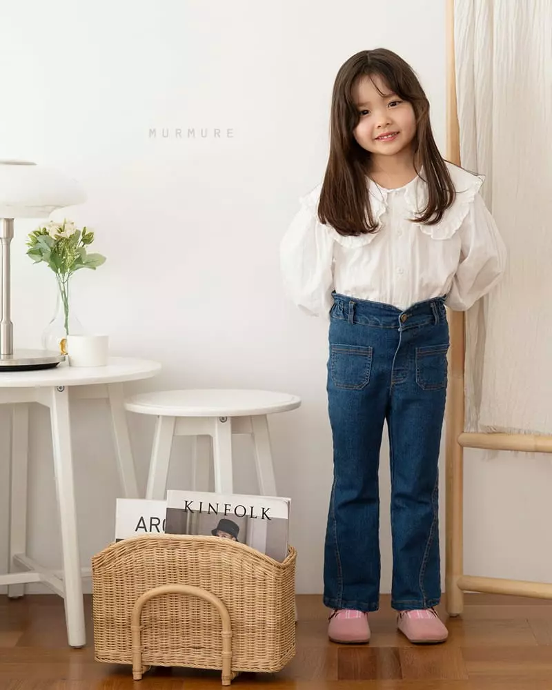 Murmure - Korean Children Fashion - #todddlerfashion - Frill Collar Blouse - 3