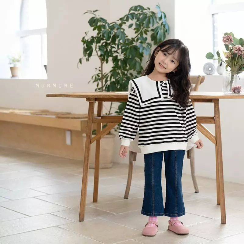 Murmure - Korean Children Fashion - #toddlerclothing - Square Collar Sweatshirt
