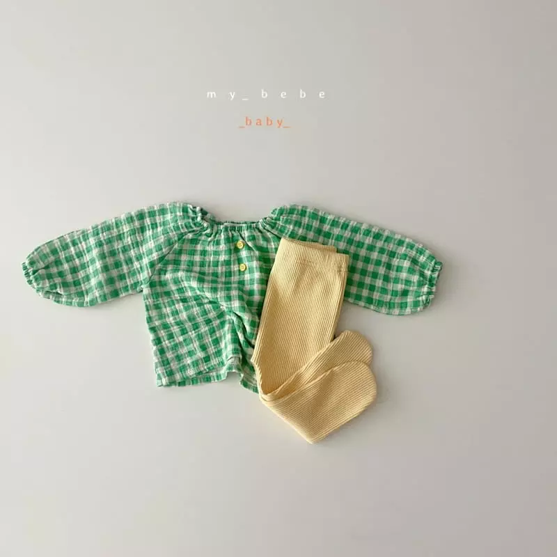 My Bebe - Korean Baby Fashion - #babyboutique - Honey Bloomer Top Set - 7