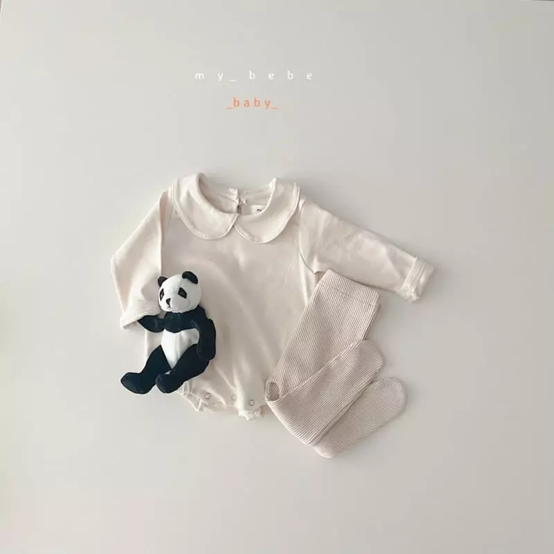 My Bebe - Korean Baby Fashion - #babyboutique - Collar Bodysuit Bebe - 5