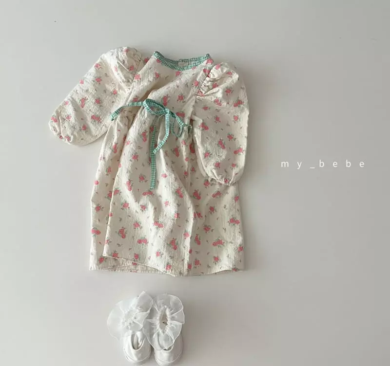 My Bebe - Korean Baby Fashion - #babyboutique - Rose One-piece - 2