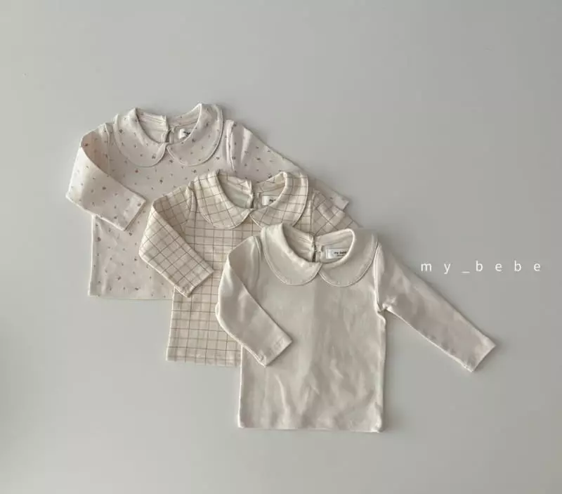 My Bebe - Korean Baby Fashion - #babyboutique - Spring Collar Tee - 2