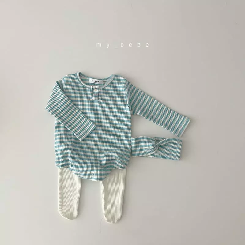 My Bebe - Korean Baby Fashion - #babyboutiqueclothing - Rib Foot Leggings - 6