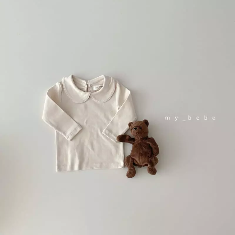 My Bebe - Korean Baby Fashion - #babyboutiqueclothing - Spring Collar Tee - 3