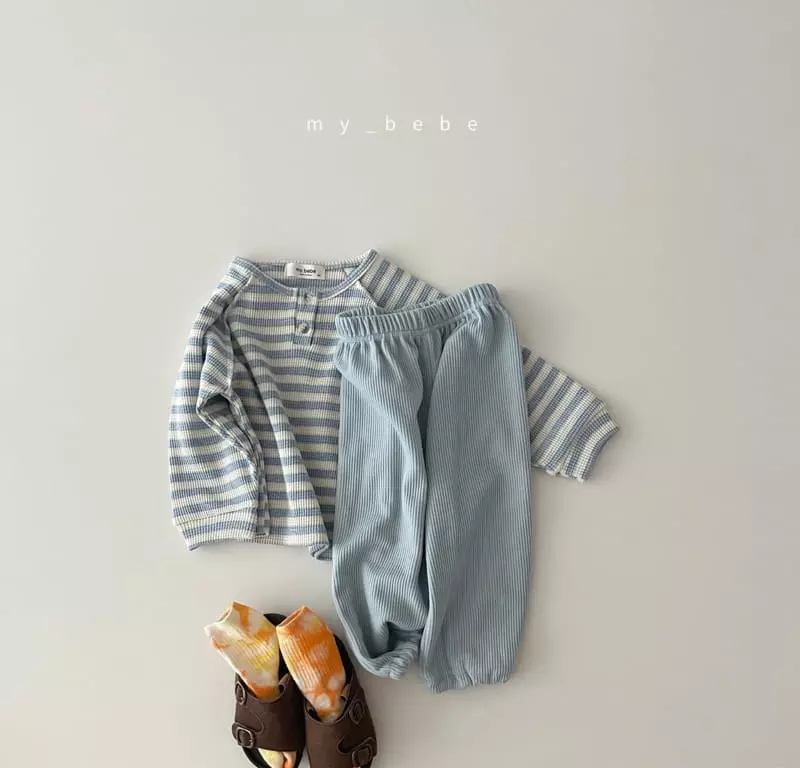 My Bebe - Korean Baby Fashion - #babyclothing - 22 Waffle Tee - 2
