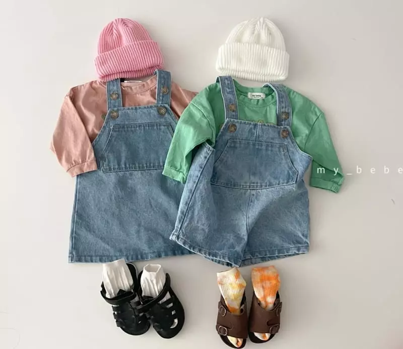 My Bebe - Korean Baby Fashion - #babyclothing - Dungarees One-piece - 12