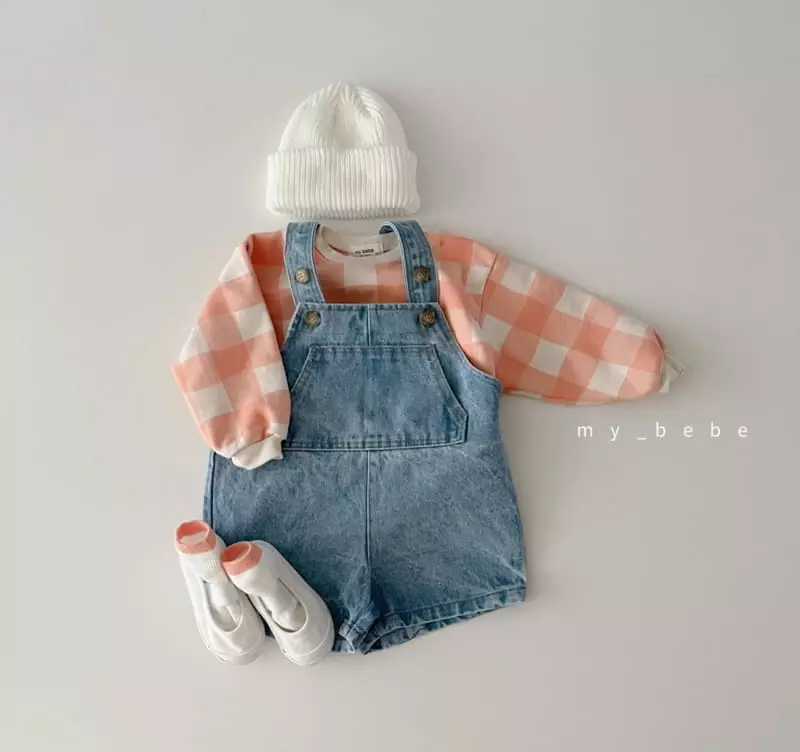 My Bebe - Korean Baby Fashion - #babyclothing - Dunim Dungarees Pants - 9