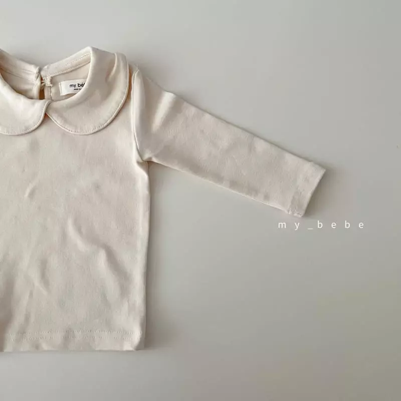 My Bebe - Korean Baby Fashion - #babyboutiqueclothing - Spring Collar Tee - 4