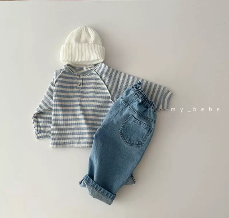 My Bebe - Korean Baby Fashion - #babyfashion - 22 Waffle Tee - 3
