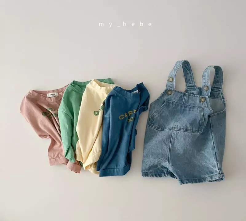 My Bebe - Korean Baby Fashion - #babyfashion - Dunim Dungarees Pants - 10