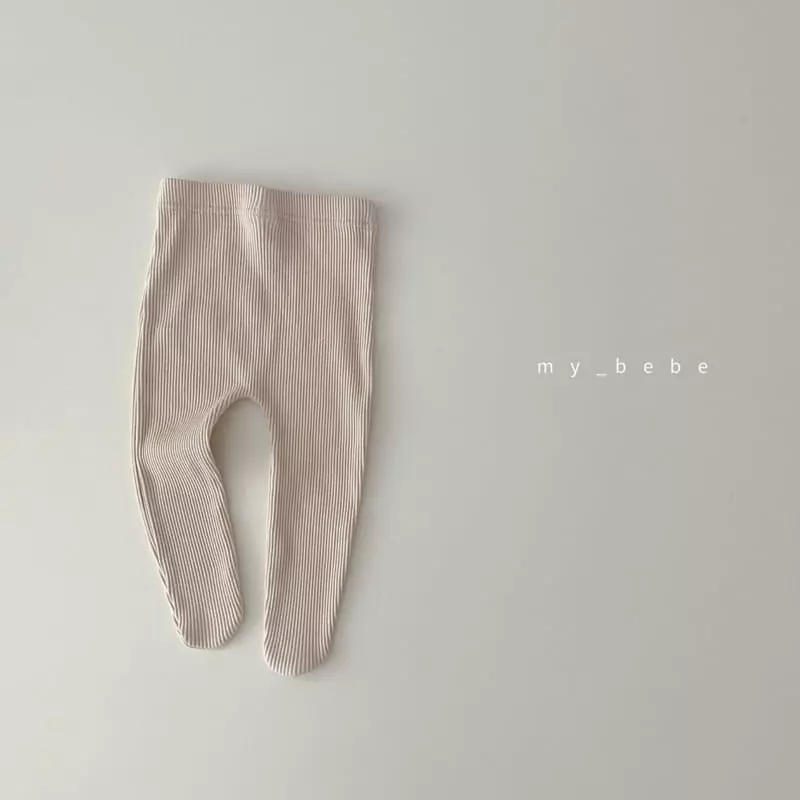 My Bebe - Korean Baby Fashion - #babyfashion - Rib Foot Leggings - 8