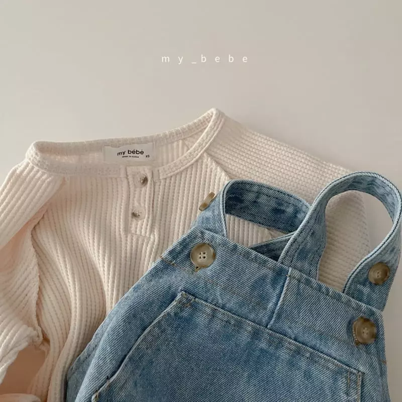 My Bebe - Korean Baby Fashion - #babyfever - Dunim Dungarees Pants - 11