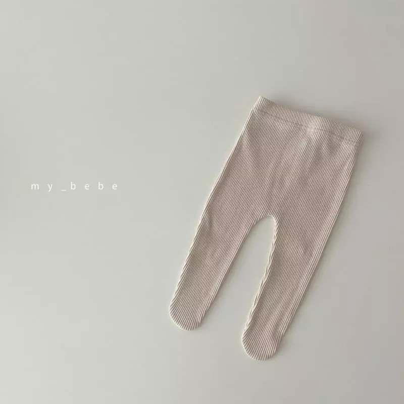 My Bebe - Korean Baby Fashion - #babyfever - Rib Foot Leggings - 9