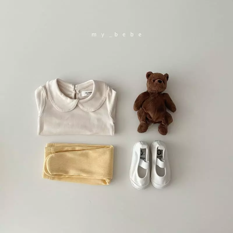 My Bebe - Korean Baby Fashion - #babyfever - Spring Collar Tee - 6