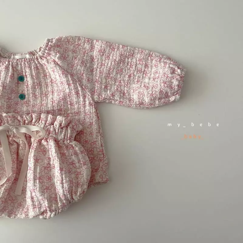 My Bebe - Korean Baby Fashion - #babygirlfashion - Honey Bloomer Top Set - 12