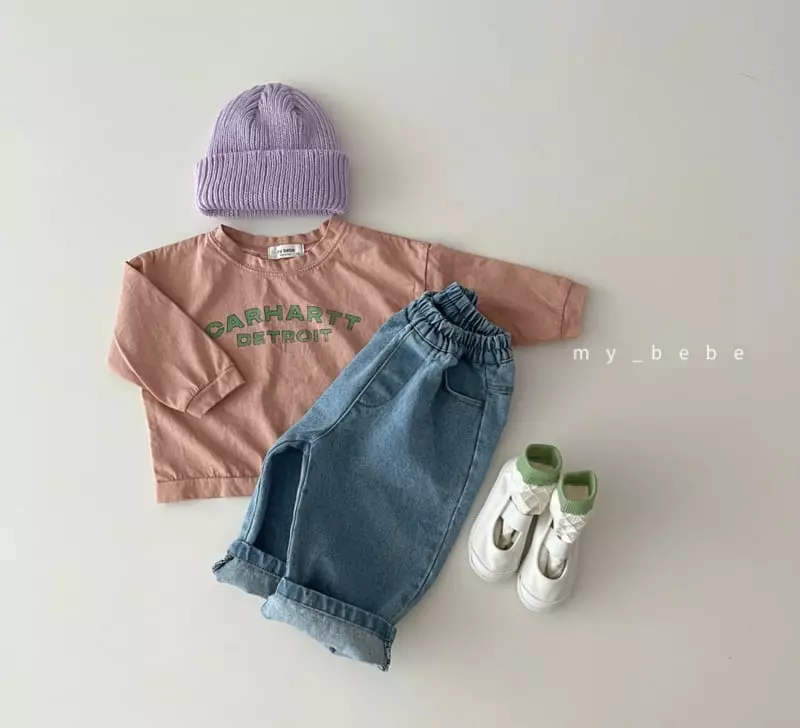 My Bebe - Korean Baby Fashion - #babygirlfashion - Pigment Painting Tee - 11
