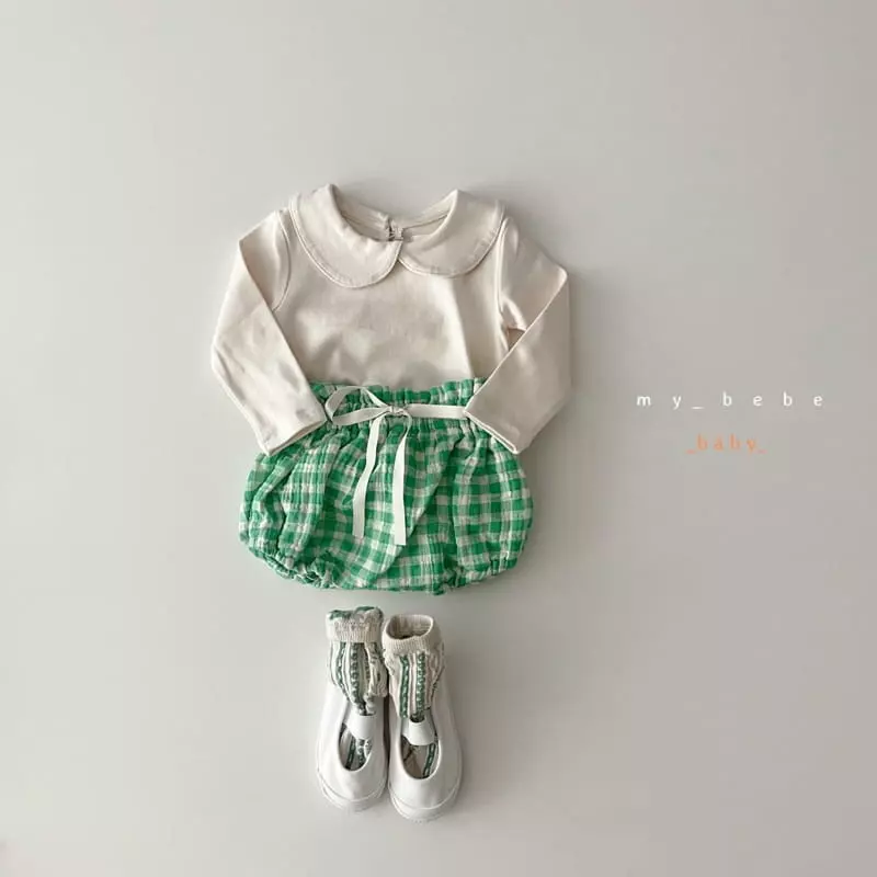 My Bebe - Korean Baby Fashion - #babygirlfashion - Spring Collar Tee - 7