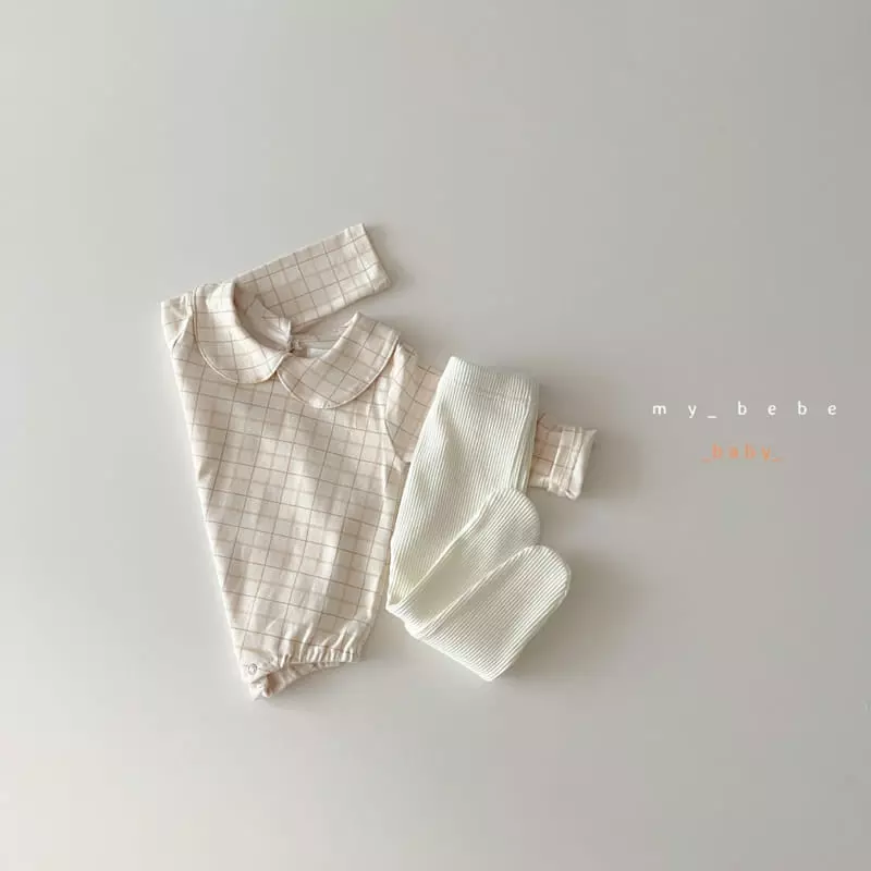 My Bebe - Korean Baby Fashion - #babylifestyle - Collar Bodysuit Bebe - 11