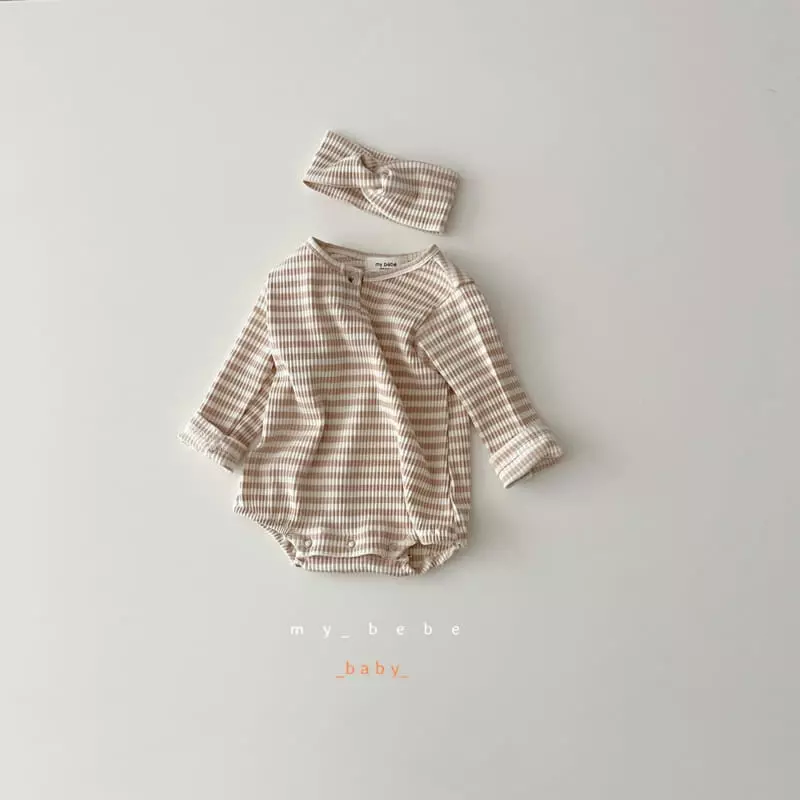 My Bebe - Korean Baby Fashion - #babylifestyle - 22 Sticky Bodysuit with Hairband - 10