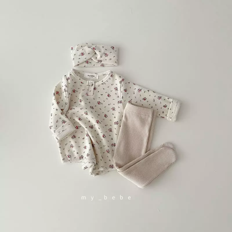 My Bebe - Korean Baby Fashion - #babylifestyle - Rib Foot Leggings - 11