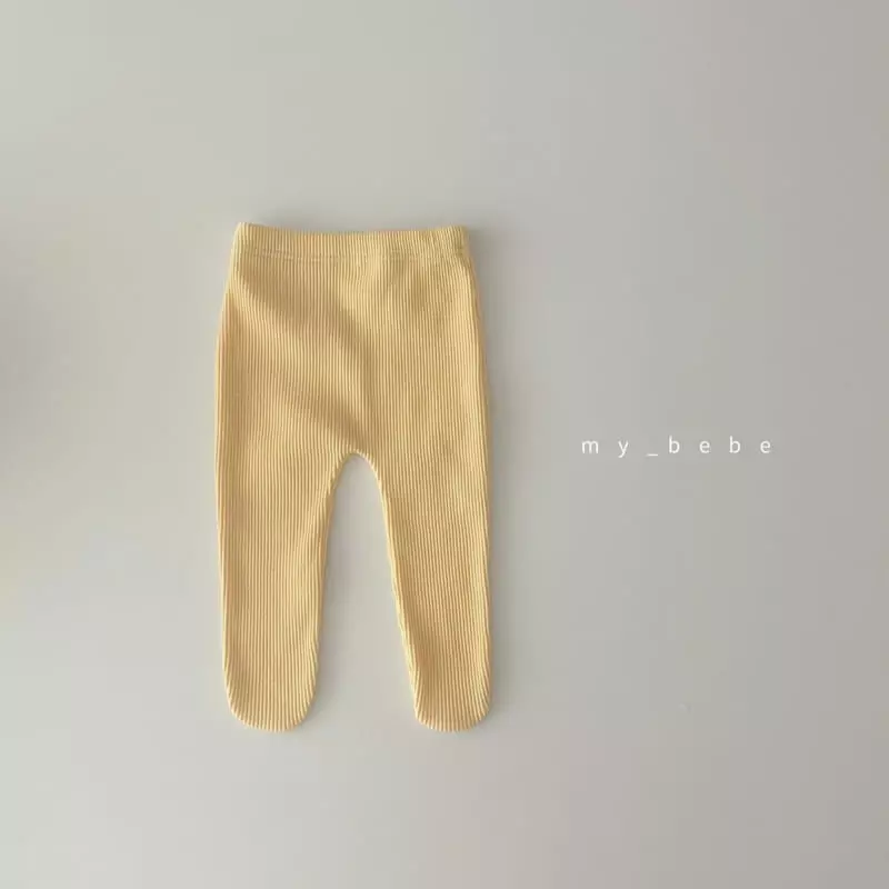 My Bebe - Korean Baby Fashion - #babyoninstagram - Rib Foot Leggings - 12